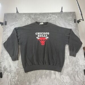 Vintage Chicago Bulls Sweatshirt Mens 2XL Black NBA Basketball VF Imagewear 90s